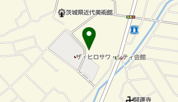 千波公園・ザ・ヒロサワ・シティ会館前駐車場の地図画像