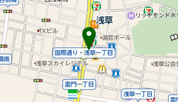 浅草ROX 駐車場の地図画像