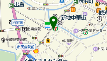 長崎バスターミナルホテル立体駐車場の地図画像