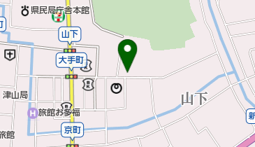 津山観光センター駐車場の地図画像