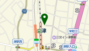 津市営アスト駐車場の地図画像
