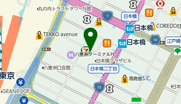 日本橋プラザビル駐車場の地図画像