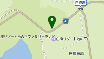 白樺リゾート池の平ホテル駐車場の地図画像