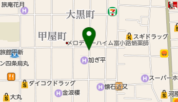 平安ガレーヂ西の地図画像