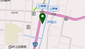 豊岡市営中央駐車場の地図画像