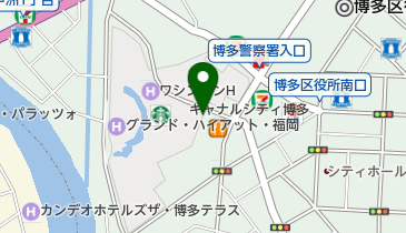 キャナルシティ地上駐車場の地図画像