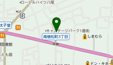 グルメシティ八尾店駐車場の地図画像