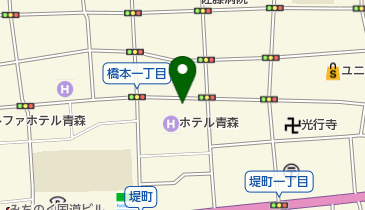 ホテル青森駐車場の地図画像