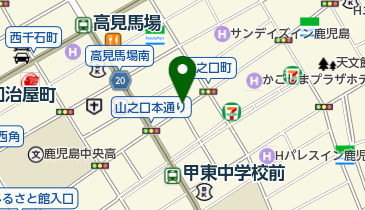 ホテルレクストン鹿児島駐車場の地図画像