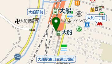 大船ルミネウィング駐車場の地図画像
