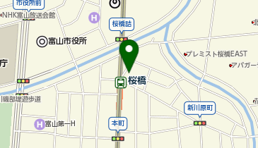 富山マンテンホテル駐車場の地図画像