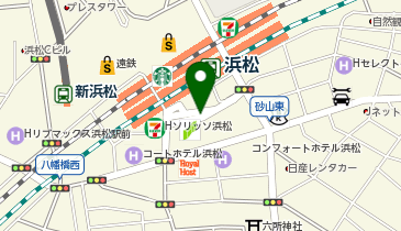 浜松駅南地下駐車場の地図画像