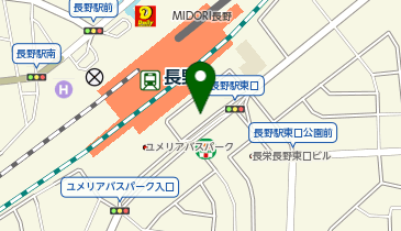 長野市長野駅東口地下駐車場の地図画像