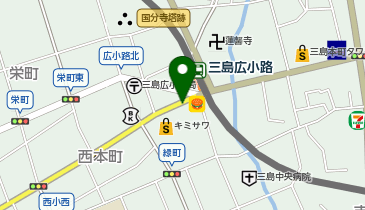 三島広小路シンコウパークの地図画像