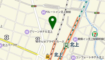 北上駅前北駐車場の地図画像
