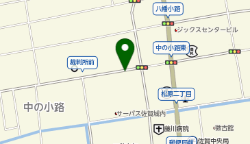 中の小路駐車場の地図画像