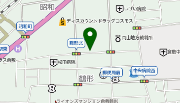くらしき中央駐車場の地図画像