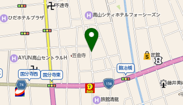 たかやま中央駐車場の地図画像