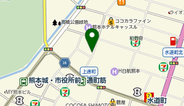 上通駐車場の地図画像