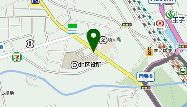 北区役所駐車場の地図画像