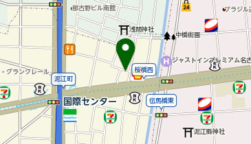 四間道パーキングの地図画像