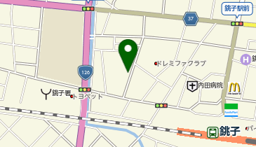 銚子駅前駐車場の地図画像