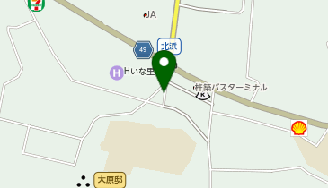 ふるさと産業館前駐車場の地図画像