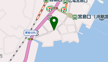 宮島口駐車場の地図画像