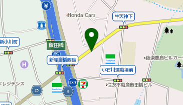 住友不動産飯田橋ファーストタワー駐車場の地図画像