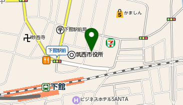 筑西市下館駐車場の地図画像