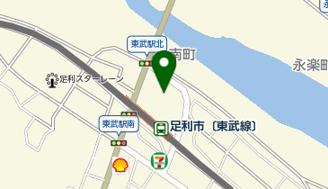 足利市駅前駐車場の地図画像