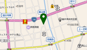 高山パーキングしらけい駐車場の地図画像