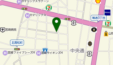 宮崎シティ駐車場の地図画像