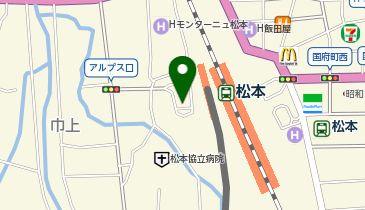 松本駅アルプス口広場自家用車整理場の地図画像