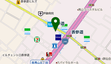 青山パラシオ駐車場の地図画像
