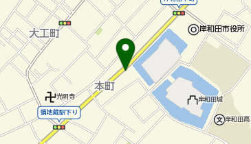岸和田市営駐車場の地図画像
