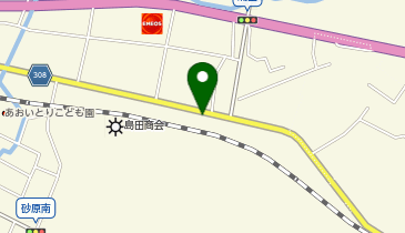 砂原無料駐車場の地図画像