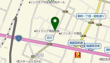 中央古川駐車場の地図画像