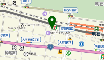 OPL明石第1パーキングの地図画像