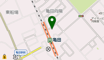 亀田駅東口駐車場の地図画像