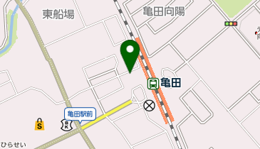 亀田駅西口駐車場の地図画像