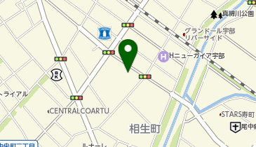 宇部興産ビル東側駐車場の地図画像