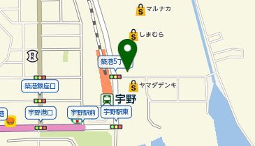 ポートパーキングうのの地図画像