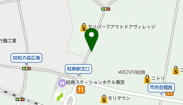 モリタウン MOVIX北駐車場の地図画像