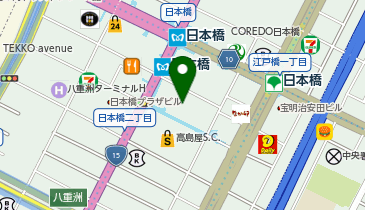 日本橋高島屋S.C.新館駐車場の地図画像