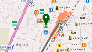 柏高島屋ステーションモール新館予約制駐車場の地図画像
