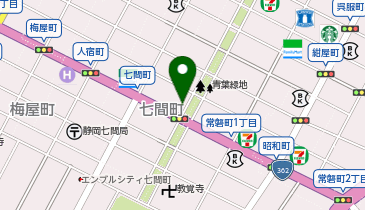 パーククラブ七間町の地図画像