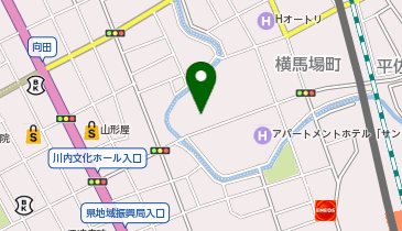 市営横馬場駐車場の地図画像