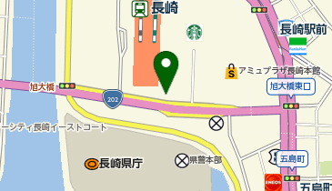 アミュプラザ長崎新館駐車場の地図画像