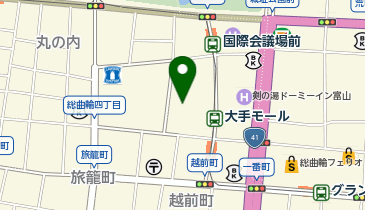 富山市民プラザ地下駐車場の地図画像